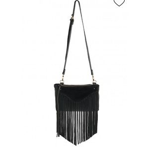 Sancia Black Fringe purse